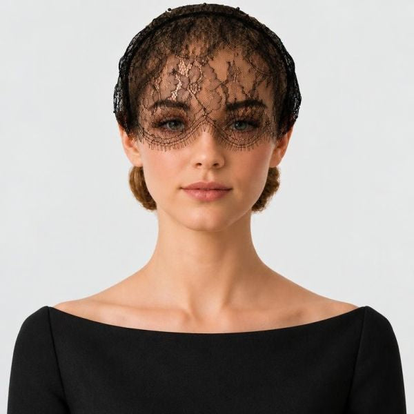 Lace Birdcage Veil