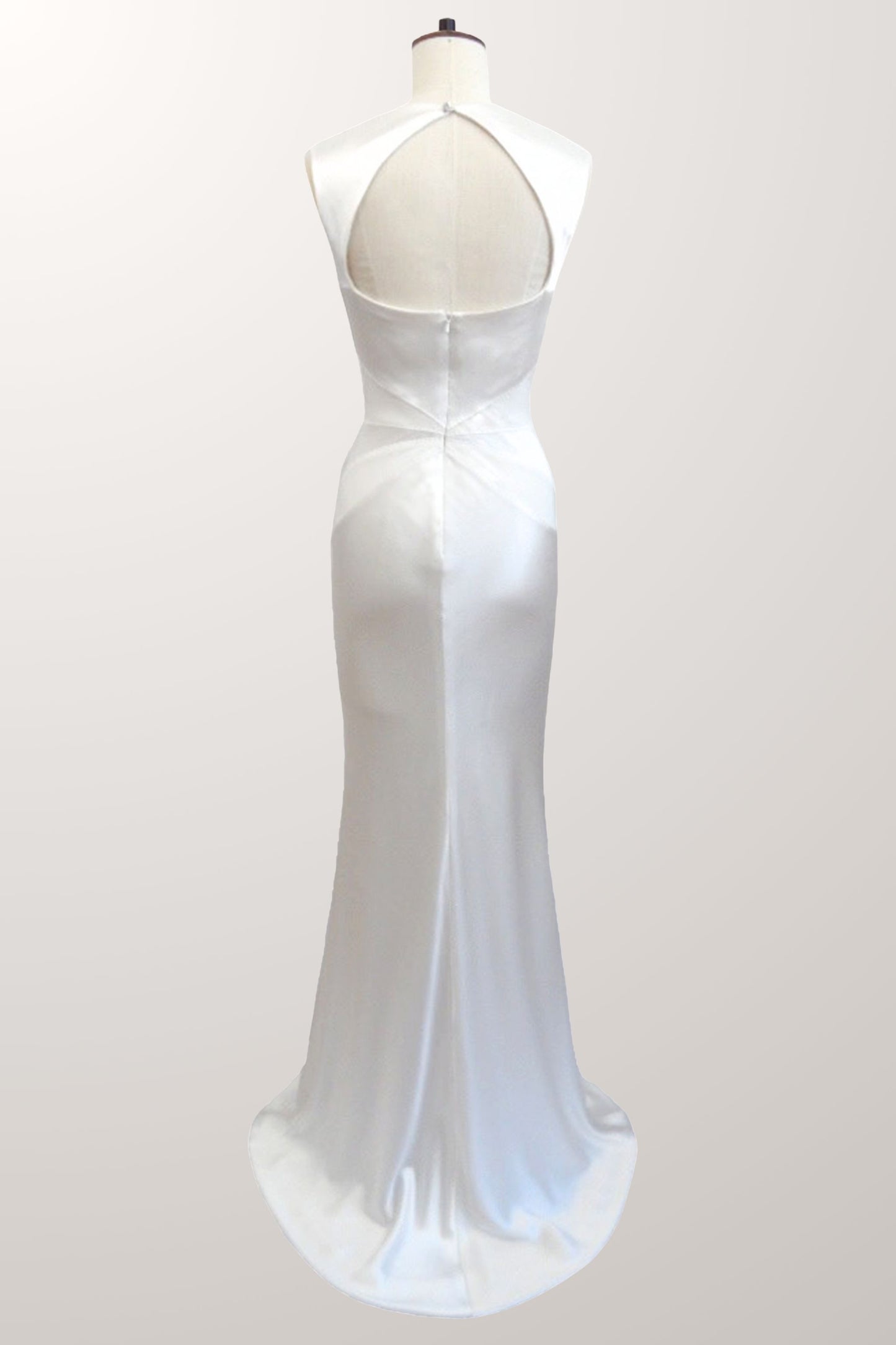 Alexandra Silk Satin Ruffle Bridal Gown